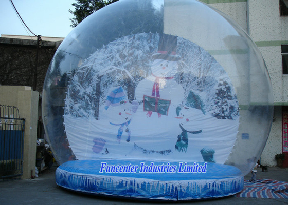 Decorazione gonfiabile di Natale del globo della neve, progettazione elegante del globo della neve di esplosione