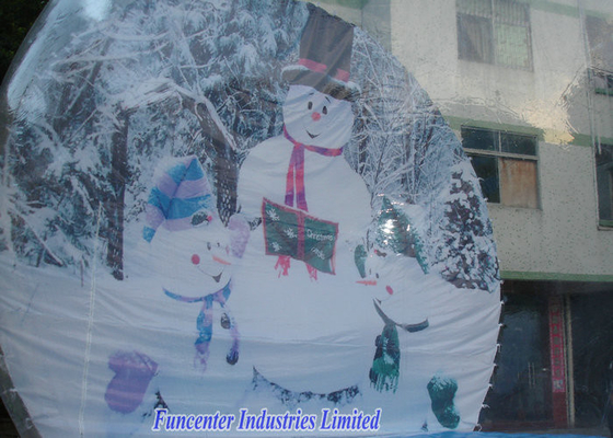 Decorazione gonfiabile di Natale del globo della neve, progettazione elegante del globo della neve di esplosione