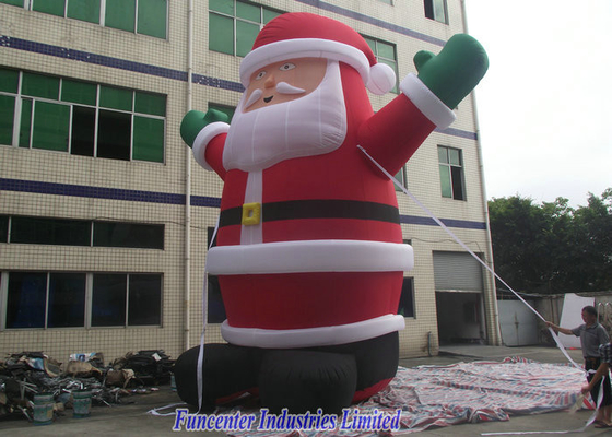 PVC il Babbo Natale gonfiabile rivestito, decorazioni gonfiabili di Natale a prova di fuoco