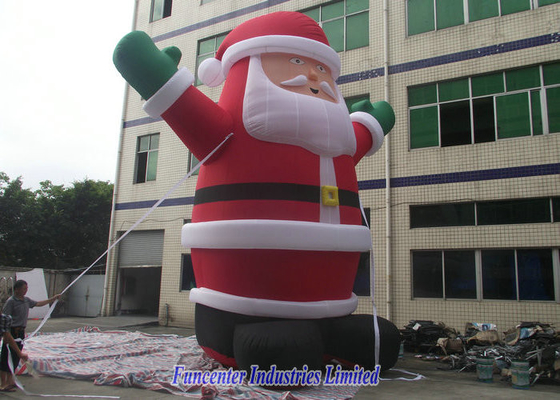 PVC il Babbo Natale gonfiabile rivestito, decorazioni gonfiabili di Natale a prova di fuoco
