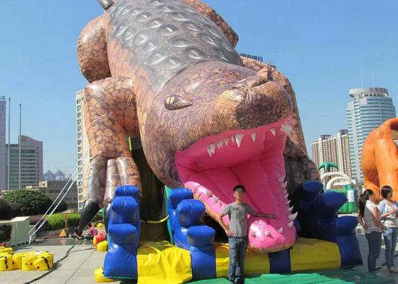 Entrata sicura di dimensione gonfiabile gigante del parco di divertimenti 19mx5.5m per giocare