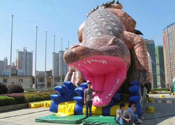 Entrata sicura di dimensione gonfiabile gigante del parco di divertimenti 19mx5.5m per giocare