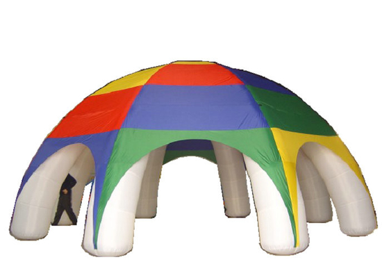 Tenda foranea facilmente gonfiata gonfiabile all'aperto del cubo del partito della tenda del PVC colorata miscela