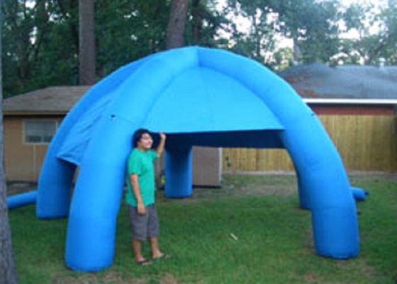 Tenda gonfiabile dell'aria di colore blu, punti di rinforzo sforzo gonfiabile della tenda del prato inglese alto