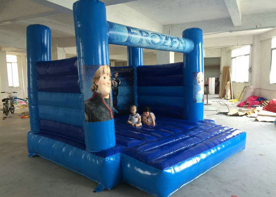 Consegna rapida del castello di Elsa di resistenza allo strappo blu rimbalzante gonfiabile di tema di colore