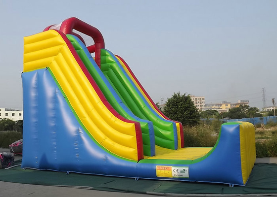Tela cerata durevole del PVC dei giocattoli all'aperto gonfiabili commerciali per lo scivolamento dei buttafuori
