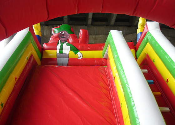 materiali del PVC di durevolezza dello scivolo gonfiabile commerciale di 6mx4m alti per i bambini