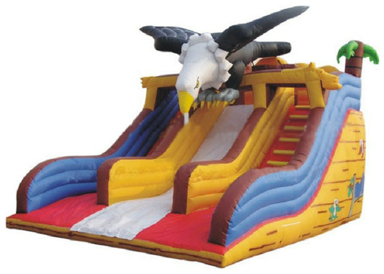 OEM commerciale della decorazione di Eagle dello scivolo gonfiabile della tela cerata del PVC accettato