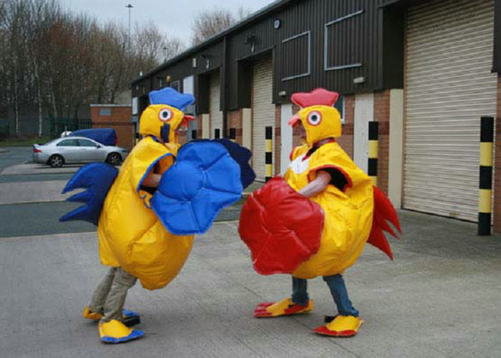 Alti materiali della tela cerata del PVC di sicurezza del gallo di sumo del lottatore del costume unico di esplosione