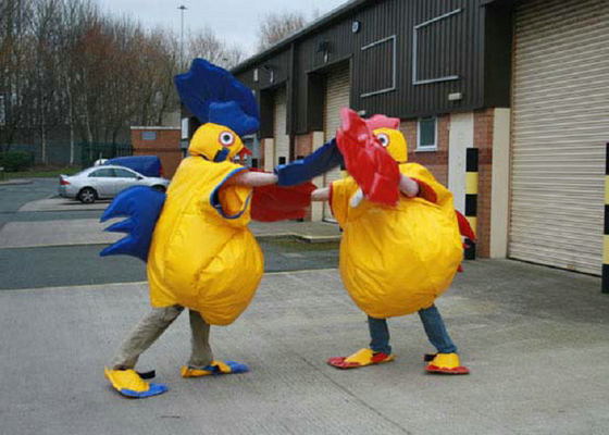 Alti materiali della tela cerata del PVC di sicurezza del gallo di sumo del lottatore del costume unico di esplosione