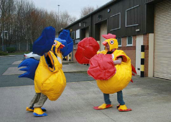 Alti materiali della tela cerata del PVC di sicurezza del gallo di sumo del lottatore del costume unico di esplosione