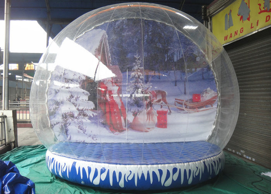 Base gonfiabile a forma di rotonda della tela cerata di Platone del globo della neve per la decorazione costante