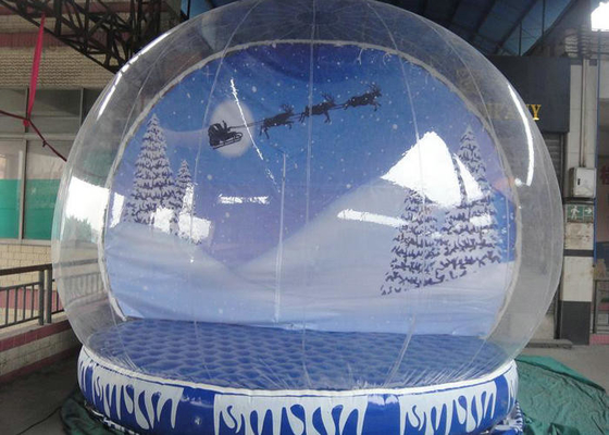 Globo impermeabile della neve di esplosione di Natale, alta sicurezza del prato inglese del globo gonfiabile della neve