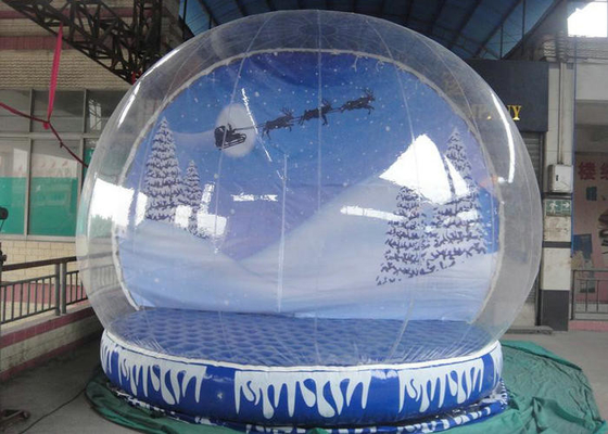 Globo impermeabile della neve di esplosione di Natale, alta sicurezza del prato inglese del globo gonfiabile della neve