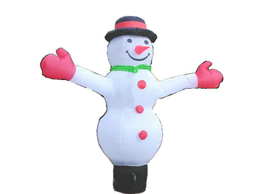 Dimensione su misura decorazioni gonfiabili di festa di aspetto del pupazzo di neve per la promozione