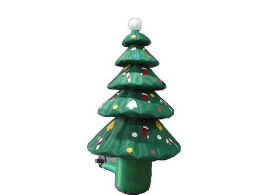 Materiali di nylon rivestiti gonfiabili del PVC dell'albero di Natale di promozione di pubblicità