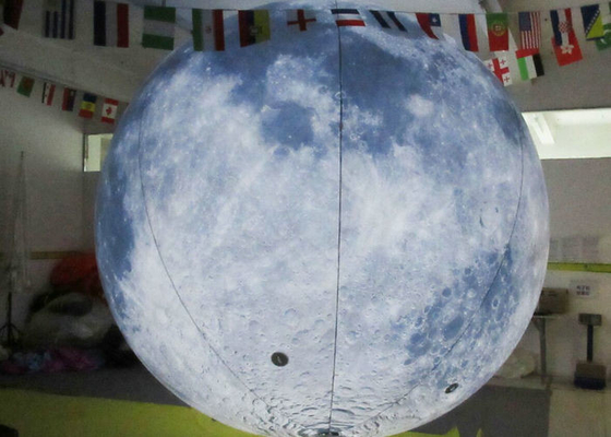 Palle gonfiabili del modello LED della terra, palloni dell'elio del PVC di 0.2mm con le luci del LED