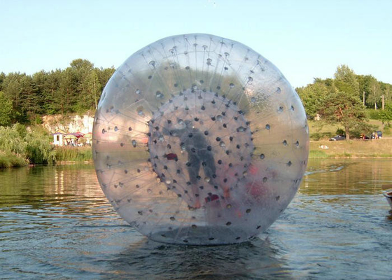 La chiara palla del criceto dello stagno del PVC ha personalizzato la tecnologia saldata aria calda stampata colore