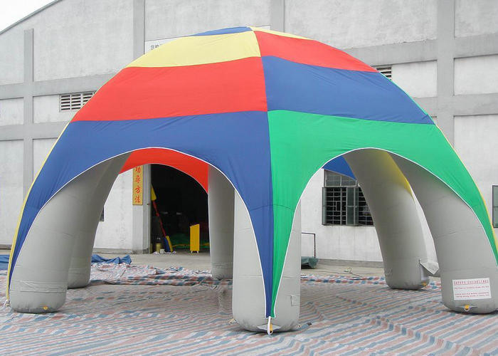 Tenda foranea facilmente gonfiata gonfiabile all'aperto del cubo del partito della tenda del PVC colorata miscela