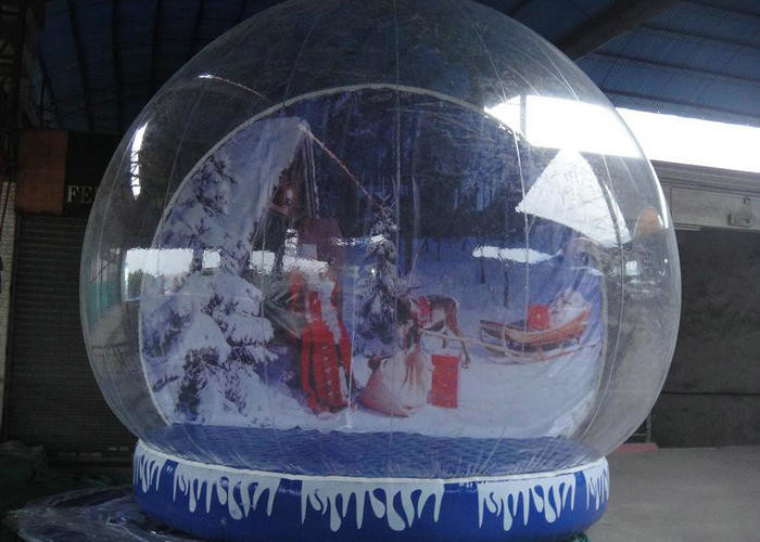 Base gonfiabile a forma di rotonda della tela cerata di Platone del globo della neve per la decorazione costante