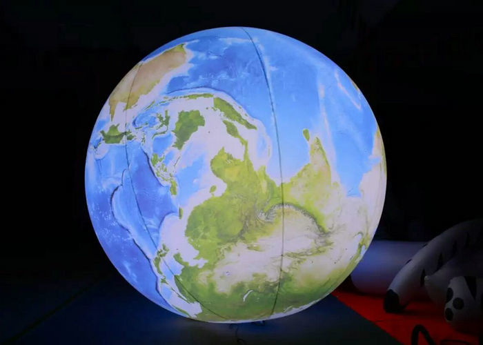 Il LED colorato accende l'aerostato dell'elio del PVC di Inflatables per la pubblicità del cielo